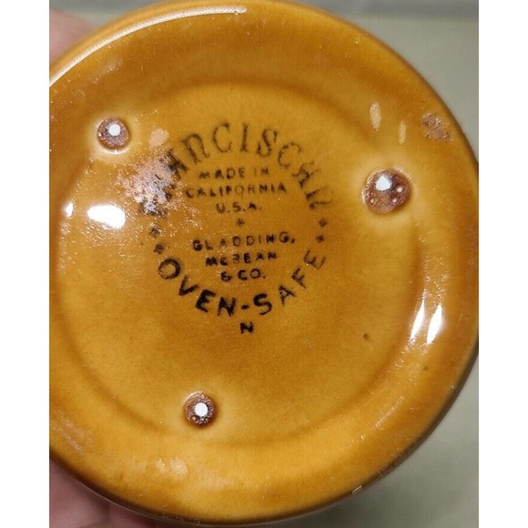 Franciscan Ware Wheat Pattern Honey Cream Pot in Harvest USA - Picture 6 of 6